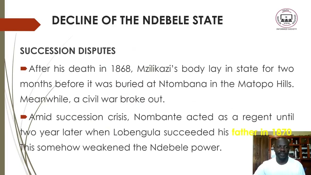 History F3 Topic 1 part 5: The Ndebele (19th Century Immigrants)- YEN MALAWI
