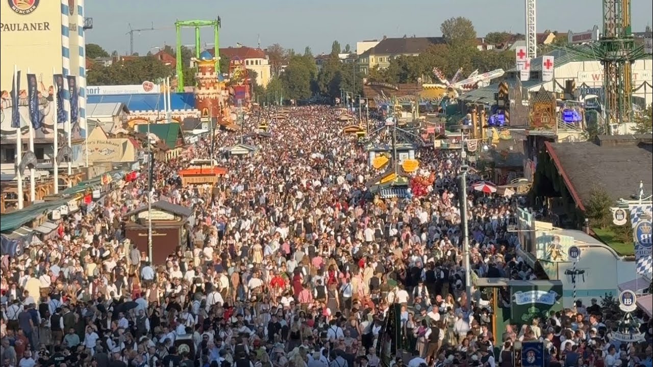 M&uuml;nchen Oktoberfest 2025 🎡 Kompletter Rundgang &ndash; Alle Attraktionen, Zelte & Highlights! 4K