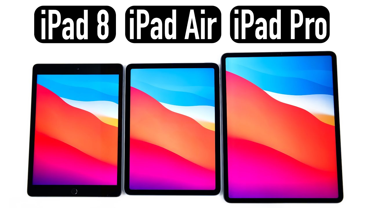 iPad 8 (2020) vs iPad Air 4 (2020) vs iPad Pro (2020) - Vergleich | Das sind die Unterschiede!