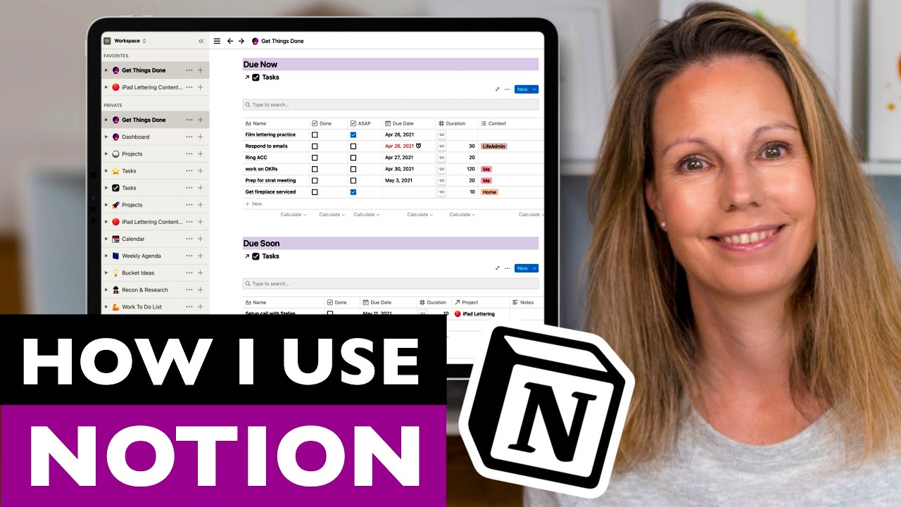 How I organize my life: Getting Things Done with the Notion app!