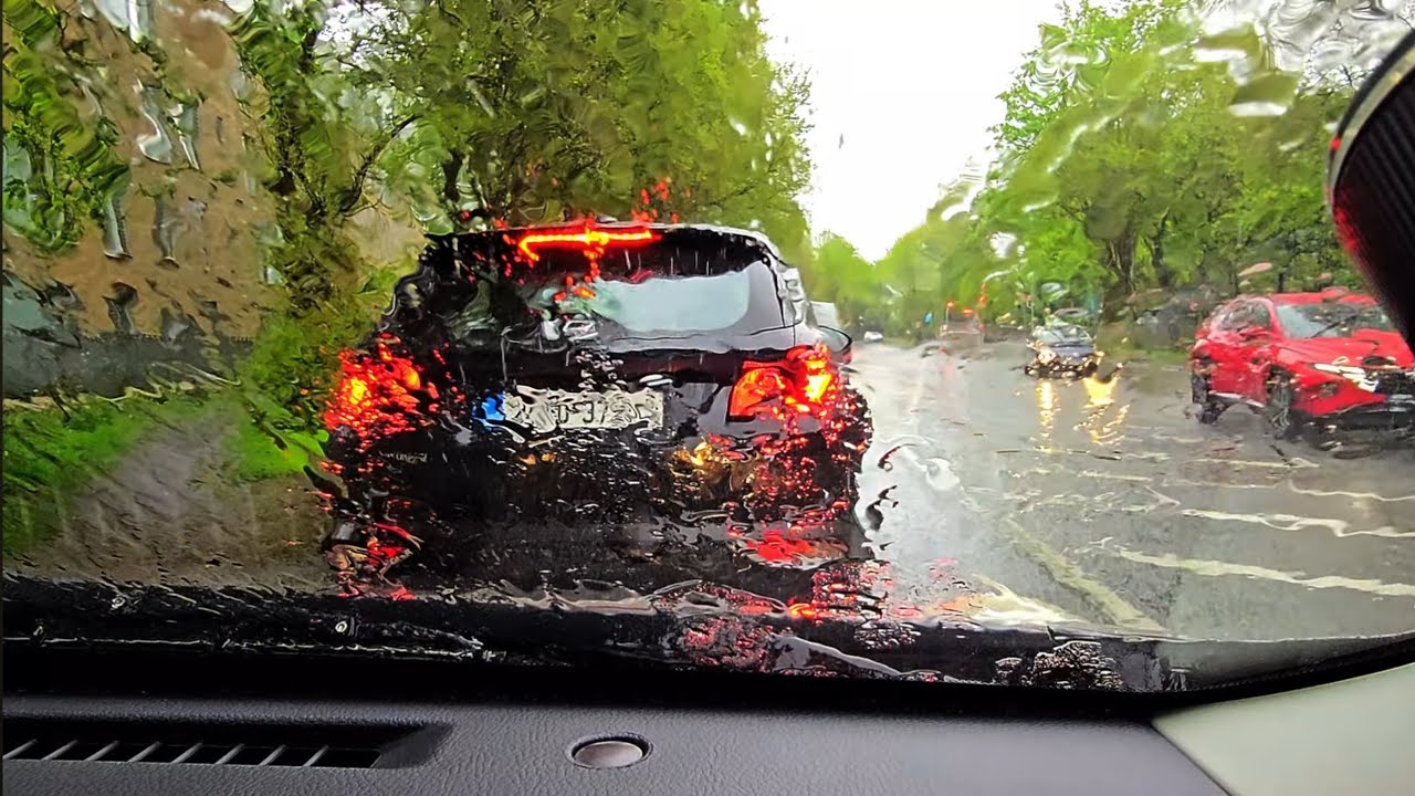 Drive in Heavy Rain [ASMR]