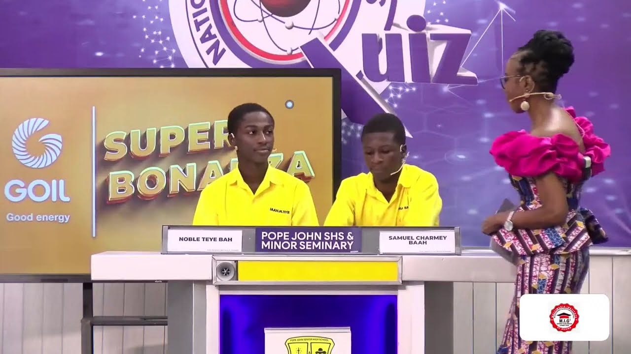#NSMQ2024 QuarterFinals: St. James Sem. SHS vs Pope John SHS vs Presbyterian Boys' SHS