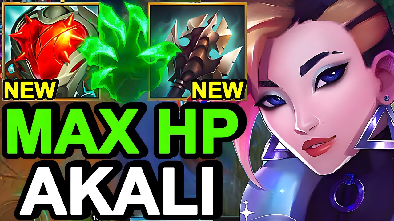 Wild Rift China Akali Top - New Heartsteel Tank Akali Build Runes - Sovereign Solo Rank Gameplay