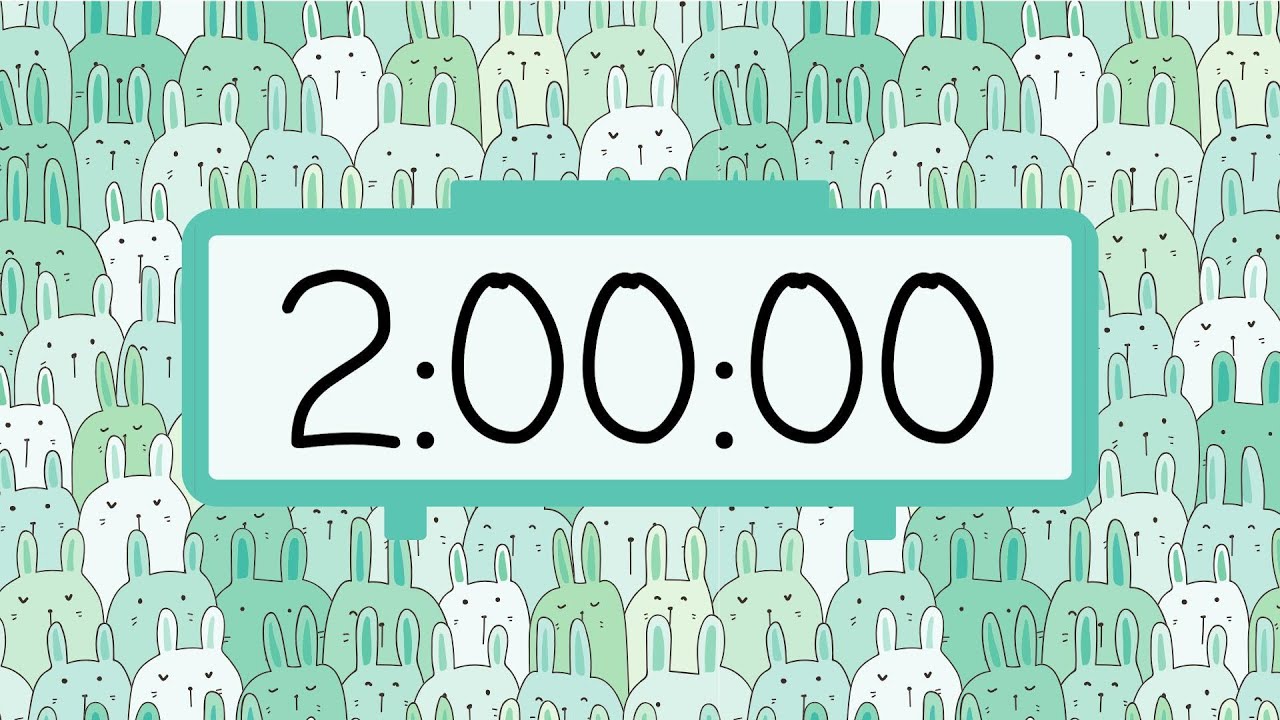 ⏳ 2-Hour Countdown Timer – Simple Beeps 🎯 | Stay Focused & Productive