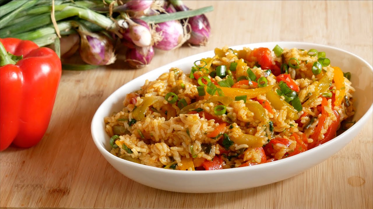 Riz aux poivrons 🌶️ 🍚