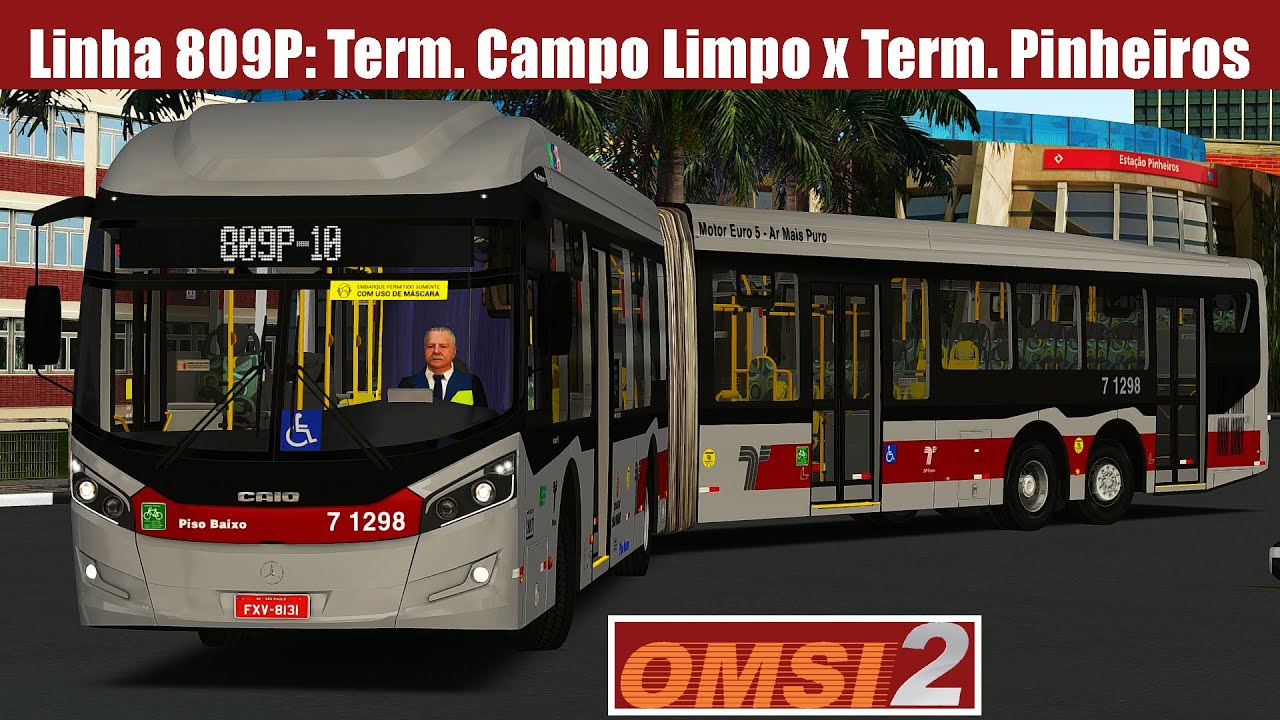 OMSI 2 | Caio Millennium BRT 2017 - MB: O-500UDA | Linha 809P