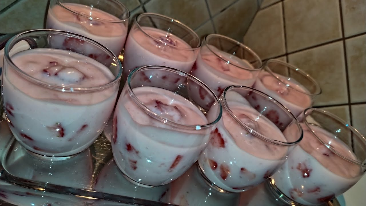 Jogurt me DREDHËZA🍓🍓🍓🍓