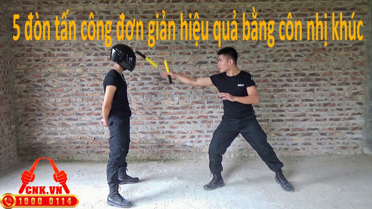 5 đòn tấn công đơn giản hiệu quả bằng côn nhị khúc - Mr. Huy Côn