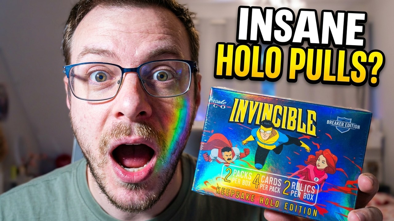 Открываем коробку с голографической карточкой Invincible Keepsake Holo Breakers!