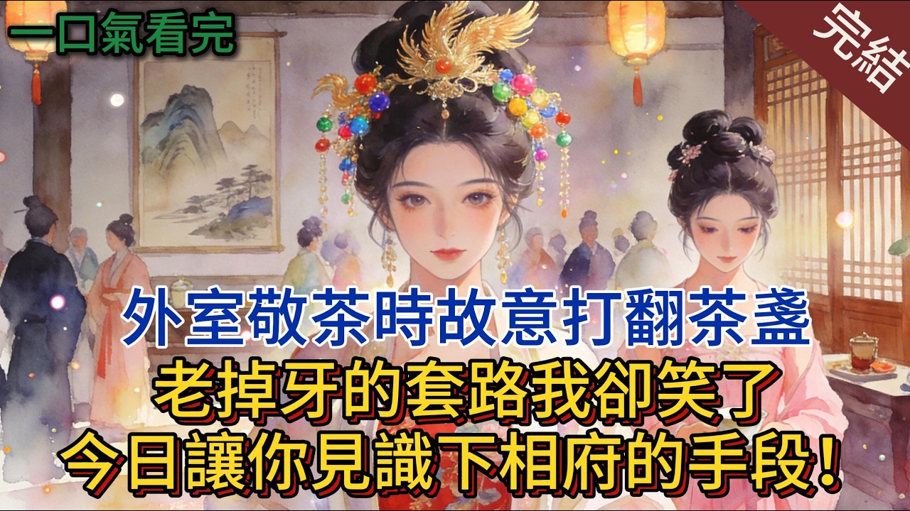 外室敬茶時故意打翻茶盞，老掉牙的套路我卻笑了，今日讓你見識下相府的手段！#小说 #小说推荐 #古言 #完結 #一口氣看完