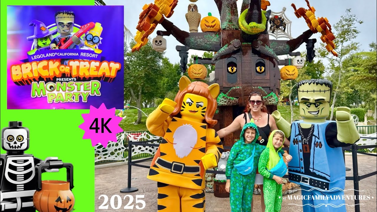 🍬[4K] Full Guide to Brick or Treat Monster Party 2025 at LEGOLAND California Resort🎃