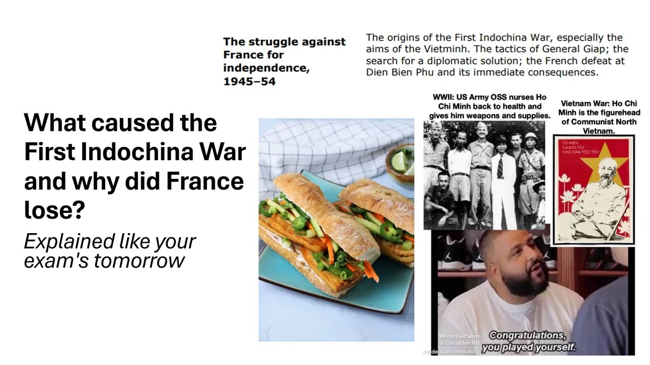 Why France Lost the First Indochina War: Explained like your exam's tomorrow