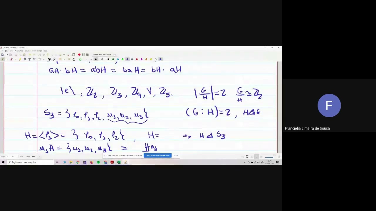Subgrupos normais e grupo quociente: exercícios 3 e 6