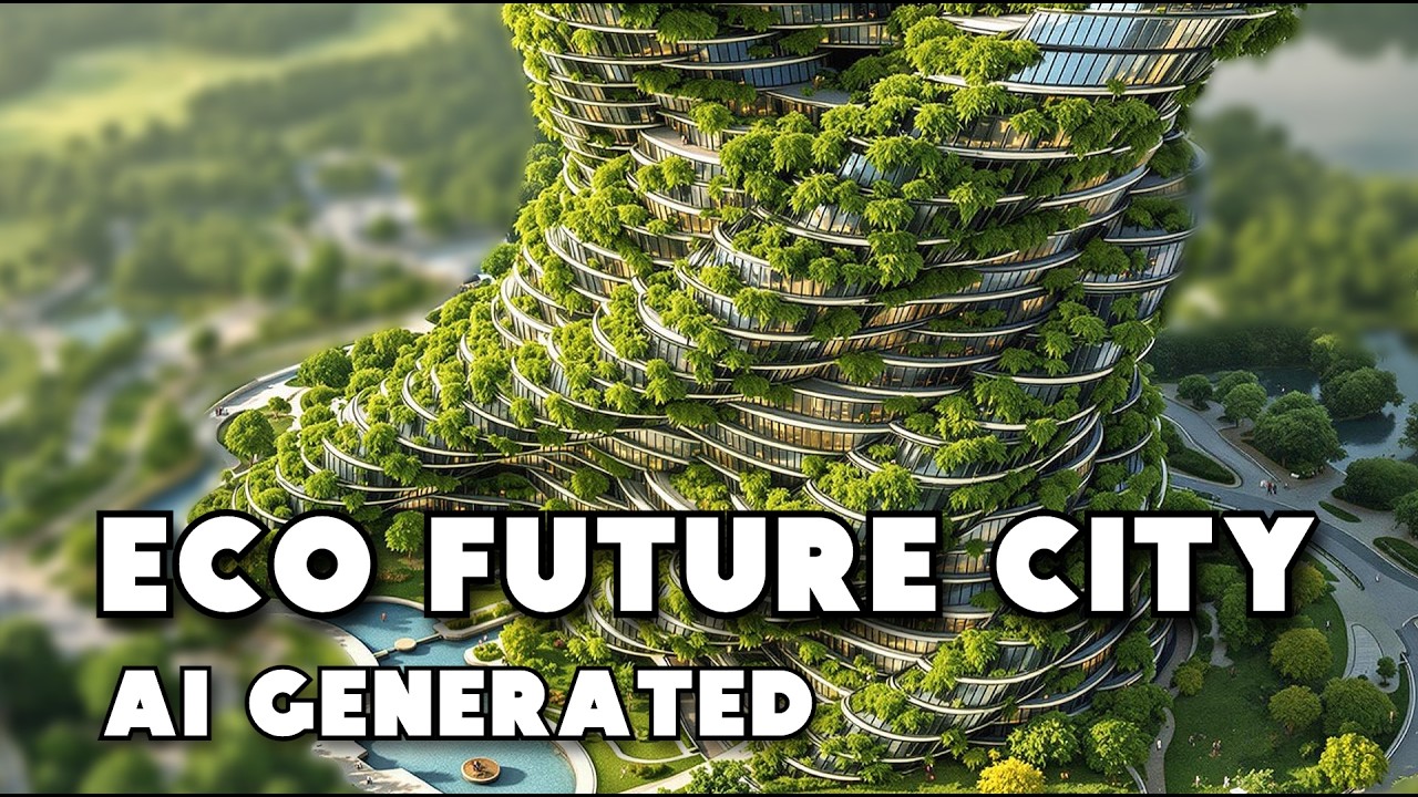 Eco Future City - AI Generated | FLUX and Hailuo AI