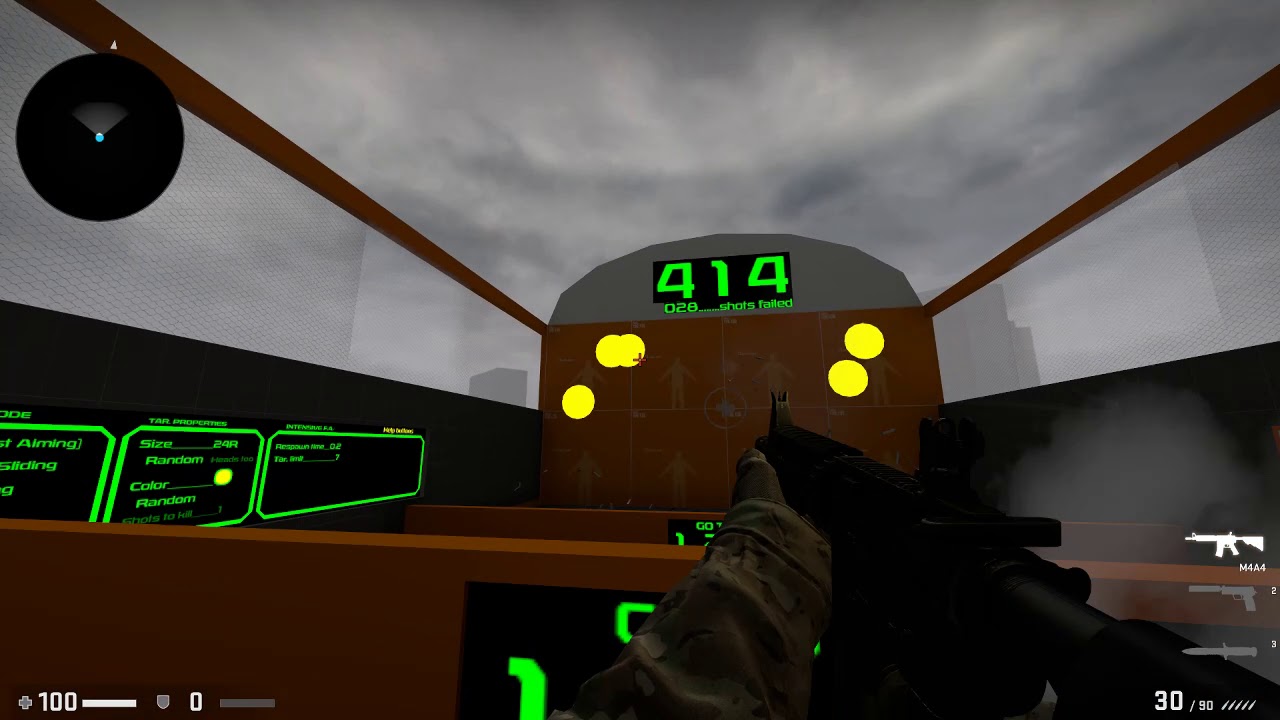 #3 training_aim_csgo2 - Intensive Fast Aiming [0.2, 24R] - 1000 with FOV Zooming