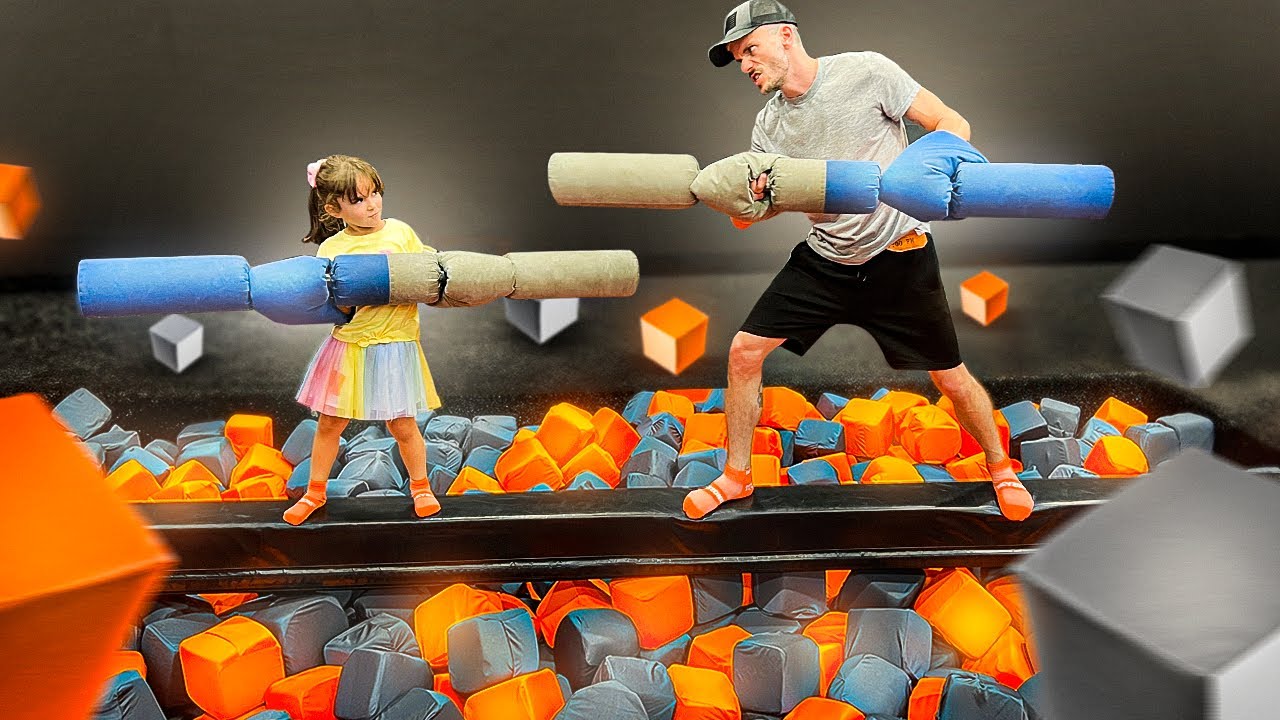 TOMBOS NO PARQUE DE CAMAS ELÁSTICAS SKY ZONE DE ORLANDO - Família Brancoala nos EUA