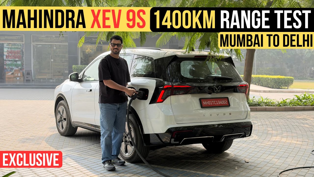 Тест дальности хода Mahindra XEV 9S | Из Мумбаи в Дели | Обзор пробега 1450 км
