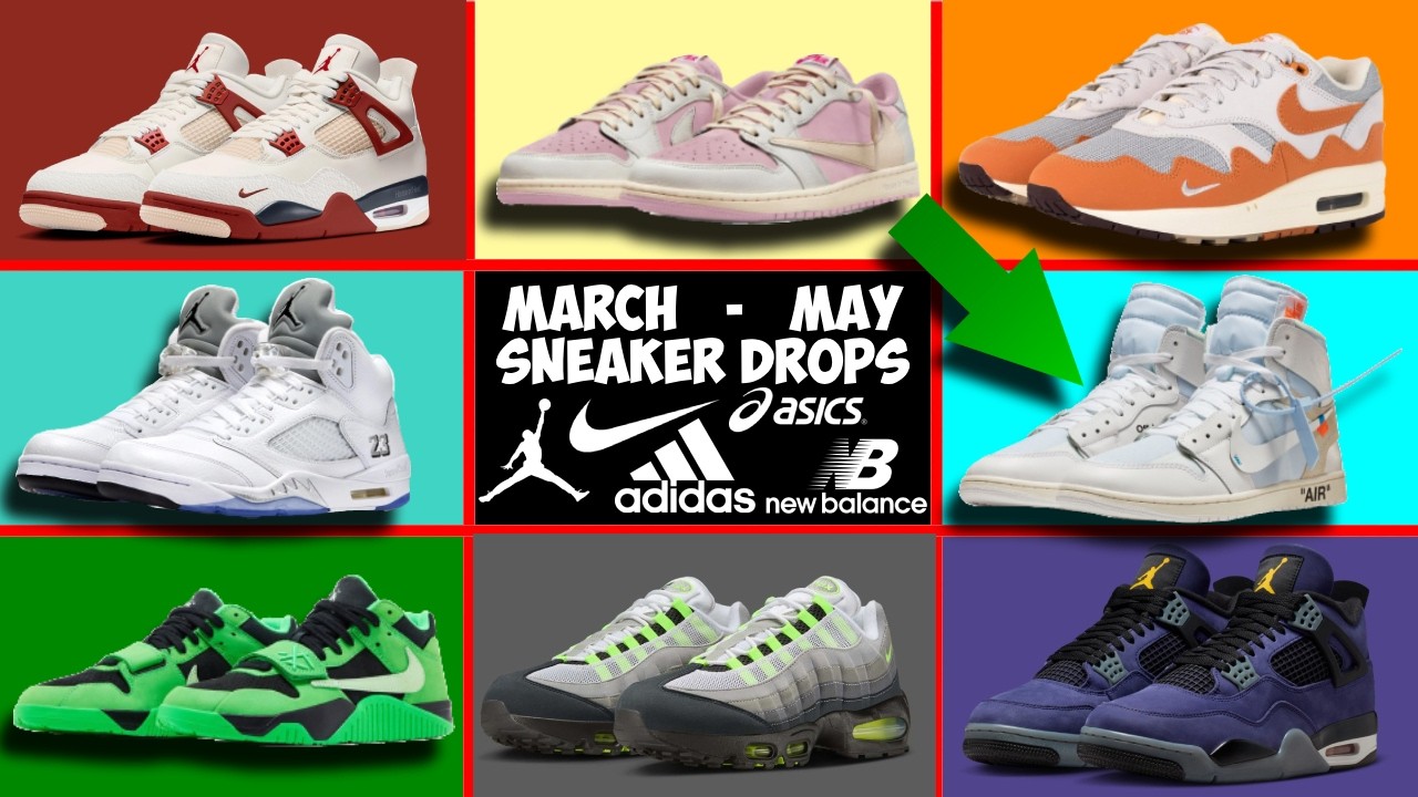 MARCH-MAY sneaker releases | ALL DETAILS