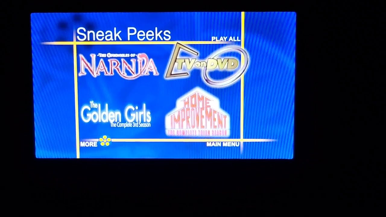 Sneak Peeks Menu compilation Scrubs Edition (for @firstzachattackdvdblu-rayo3142)