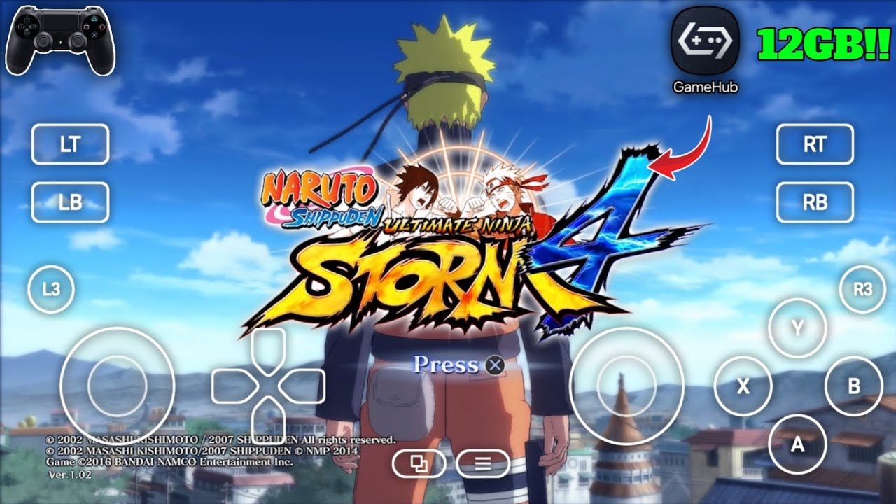 CUMA 12GB‼️NARUTO SHIPPUDEN Ultimate Ninja STORM 4 LITE GameHub v5.3.5