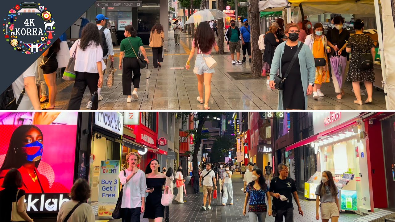 from Dongdaemun to Myeongdong | Seoul Evening Walk | 4K KOREA | Aug.2022