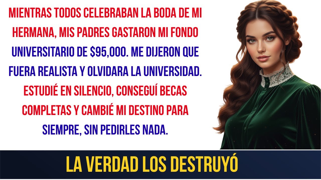 Mis padres gastaron mis $95,000 universitarios en la boda de mi hermana… y ella abandonó la carrera