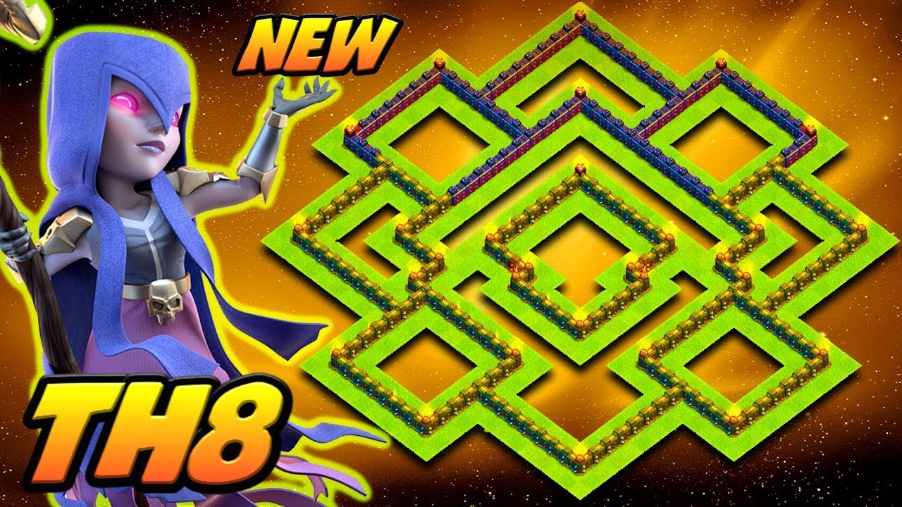 BEST TH8 FARMING BASE 2017 / 2018!!! - TOWN HALL 8 HYBRID BASE 2017! - CLASH OF CLANS