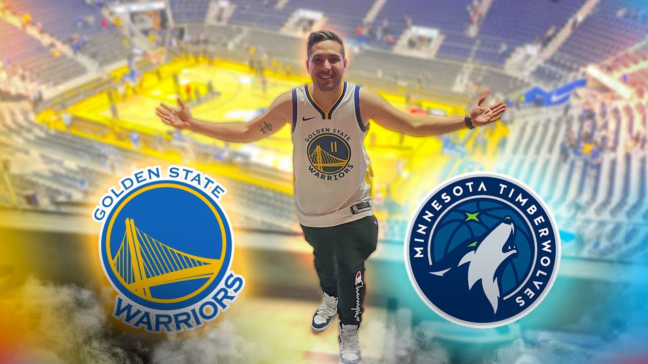 FUI EM UM JOGO DE BASQUETE NOS EUA * Warriors x Timberwolves *