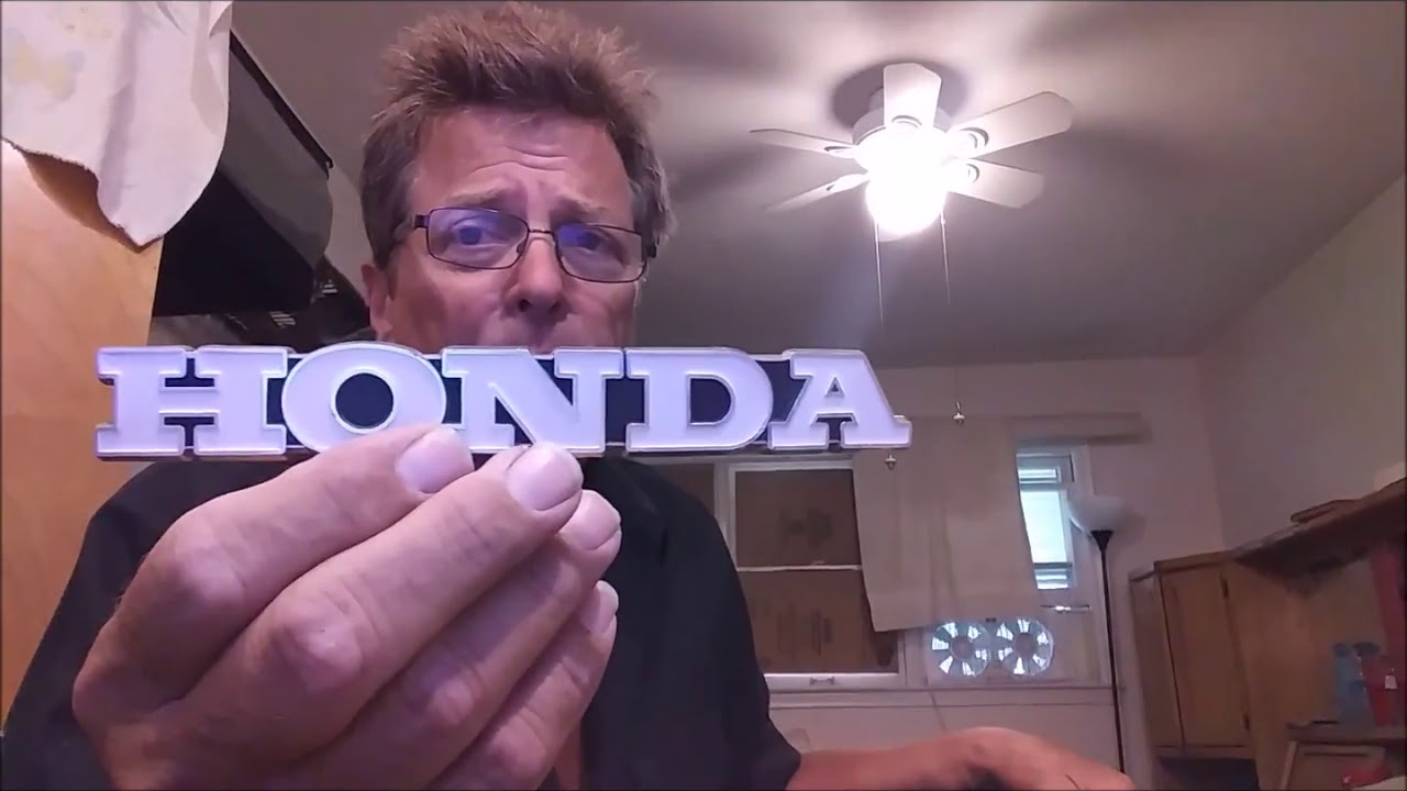 Honda Gas Tank Emblem Removal