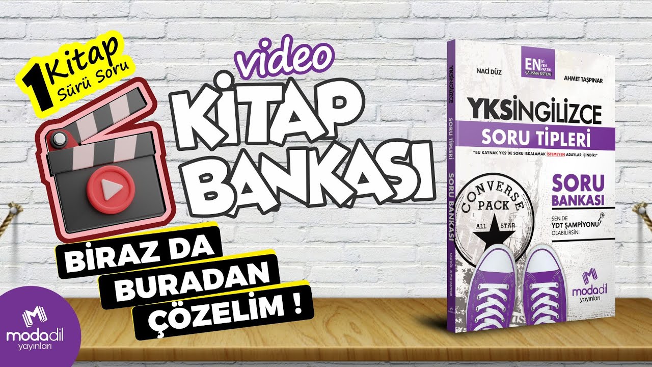 2024 YKS-DİL Video Kitap Bankası YKS İngilizce Soru Tipleri Soru Bankası