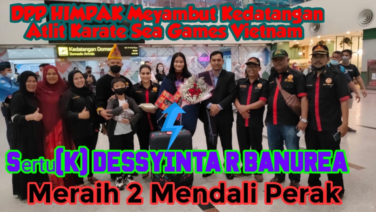 DPP HIMPAK Menyambut kedatangan//Atlit Karate Internasional//Dessyinta R Banurea Meraih 2 Perak ...