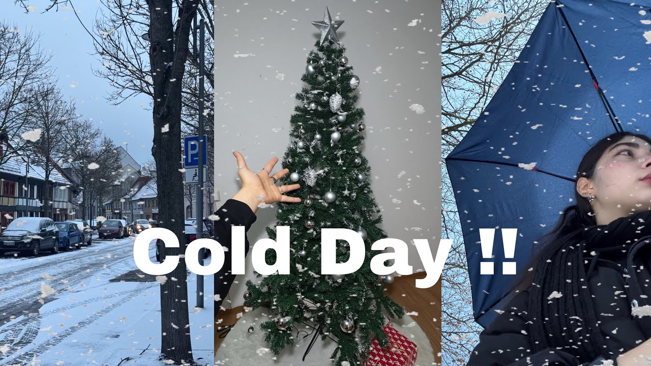 يوم شتوي معي انا سمررر وتزين شجره الكرسمس vlog in cold weather  😬😬😬 