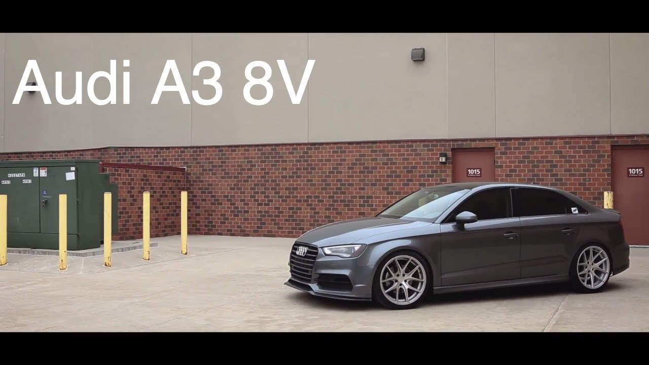 Lowered Audi A3 8V |  AG Wheels | KW Suspension | B&B Exhaust | JB1