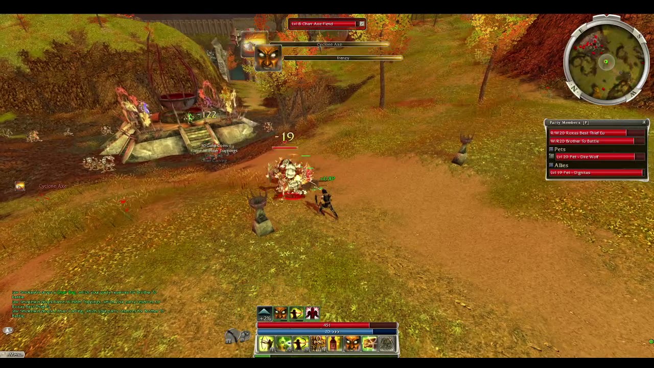 guild wars 1 presearing ranger/warrior duo charr farm