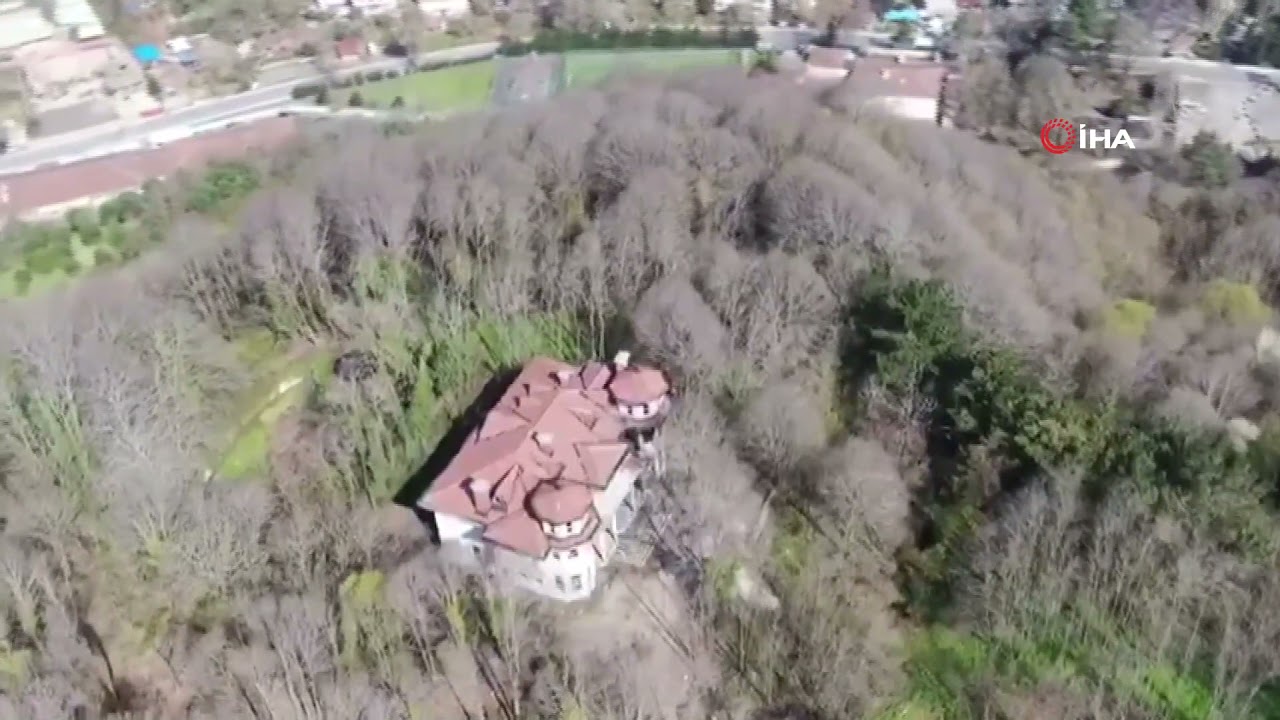 Beykoz’un gizemli köşkü böyle görüntülendi!