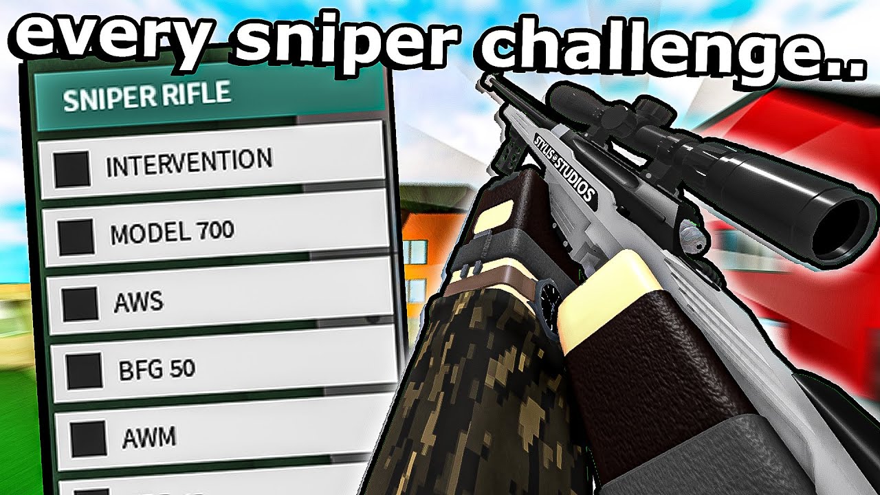 The EVERY SNIPER CHALLENGE in Phantom Forces.. (this was painful-)