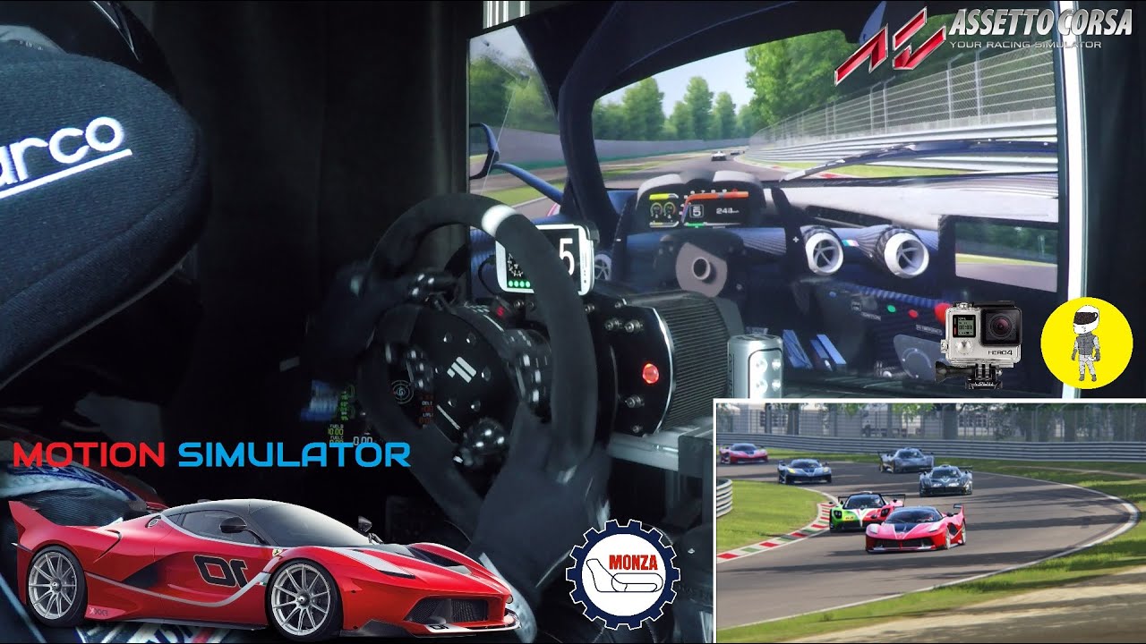 Assetto Corsa [MotionSIM] - Ferrari FXX K @ Monza [Fanatec | GoPro]