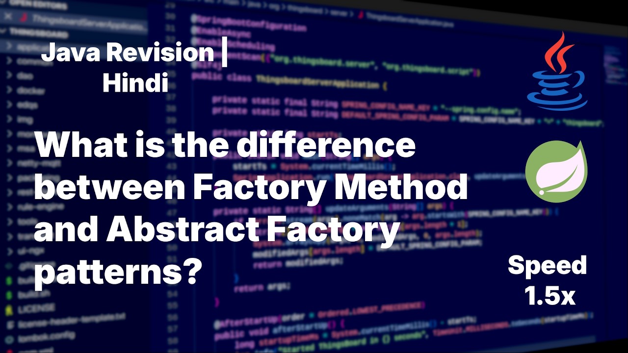 What is the difference between Factory Method and Abstract Factory patterns?