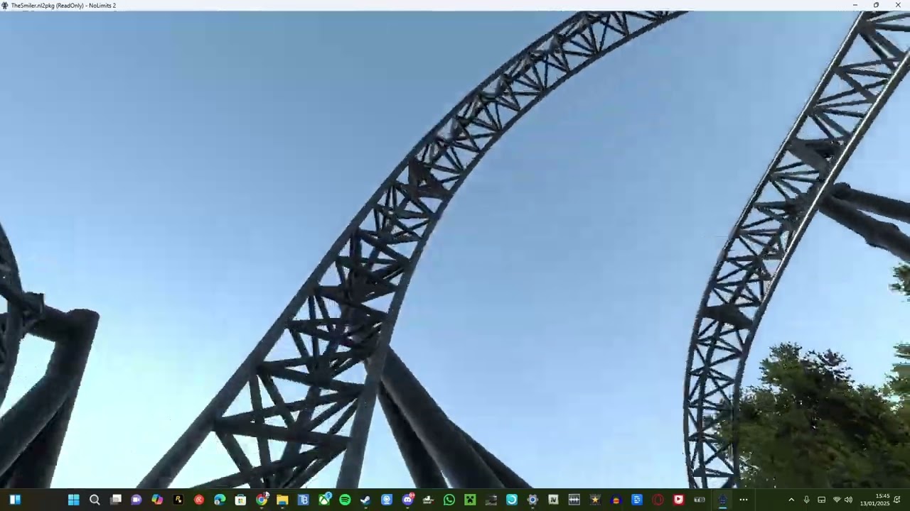 the smiler alton towers pov right side front row day time on no lminits 2