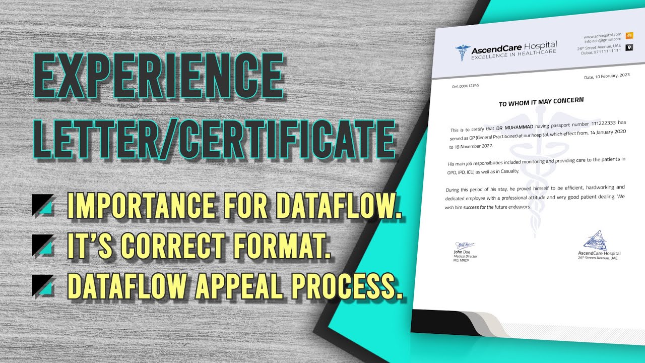 Важность письма/сертификата об опыте работы в Dataflow. Правильный формат. Процесс апелляции в Da...