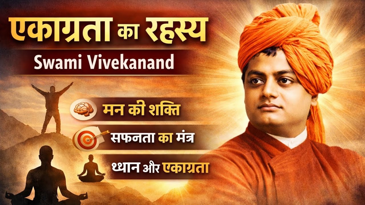 एकाग्रता का रहस्य | Swami Vivekanand | Motivational Video in Hindi.