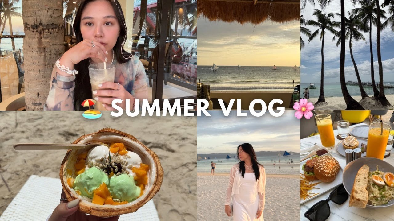 Chill Summer Vibes 🌸 | Boracay Diaries | Puka beach, land tour, food trip, cafe hopping, and more ✨