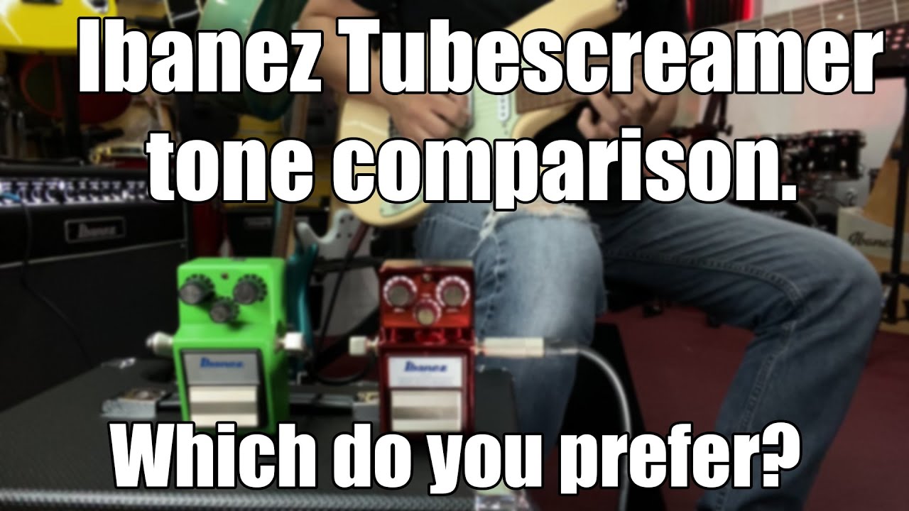 Ibanez TS9 vs TS9 40th Anniversary tone comparison. Which do you prefer?