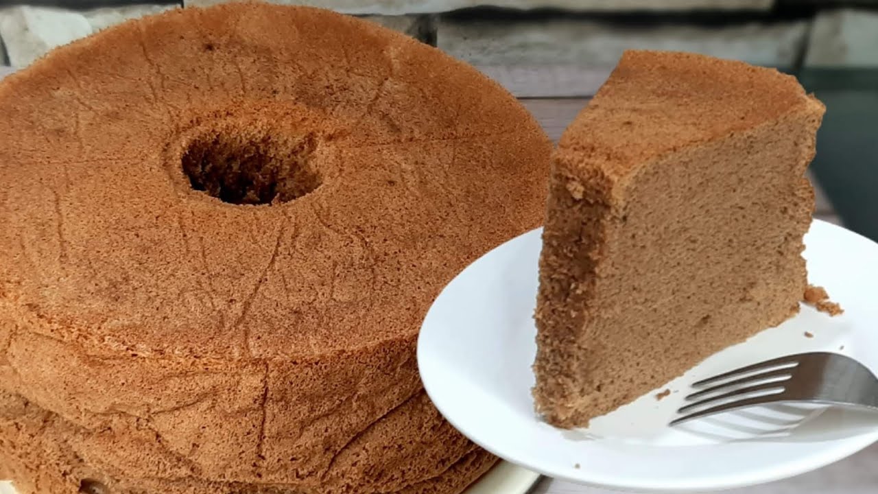 Super Moist And Fluffy Mocha Chiffon Cake