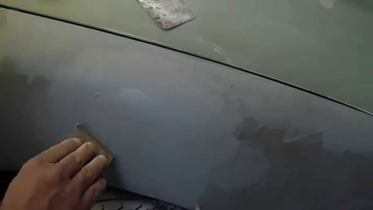 Como aplicar plaste automotriz.