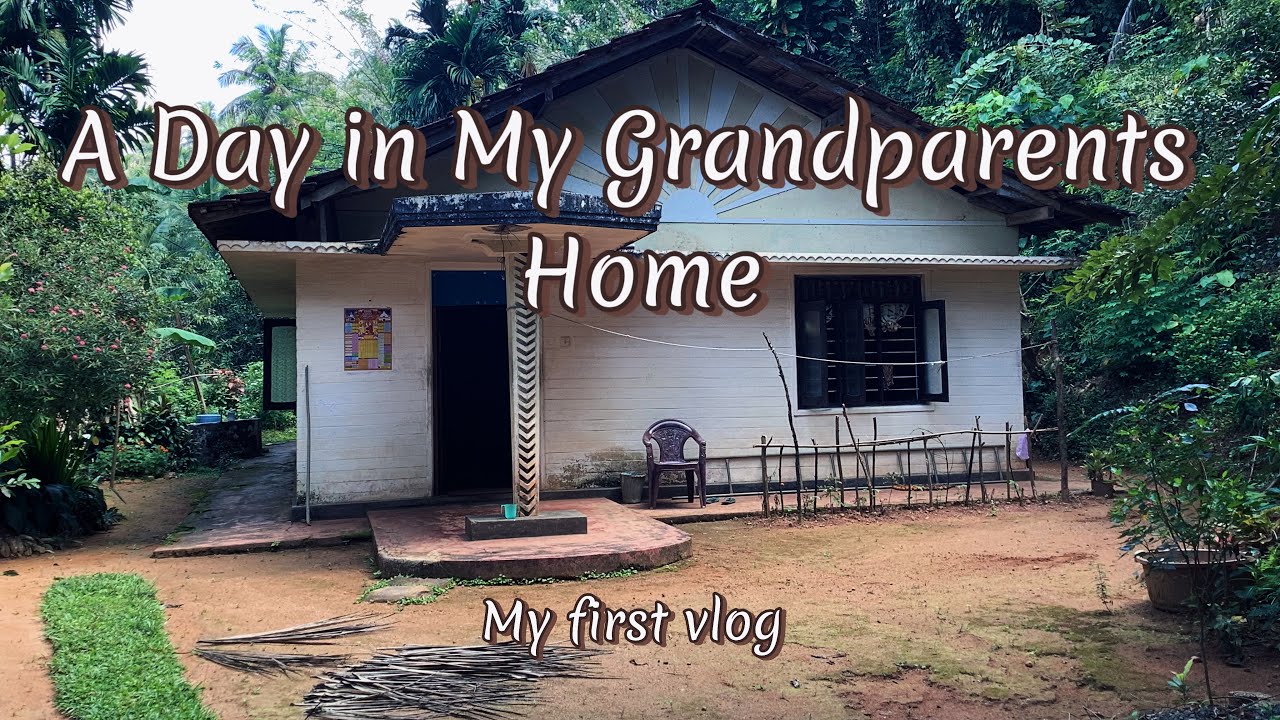 සීයලාගෙ ගෙදර ගියා | Spending a Beautiful Day at My Grandparents’ Home | First Vlog✨❤️🍀