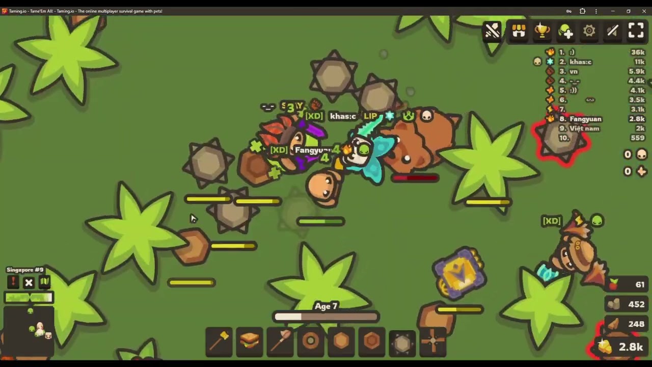Taming.io #6 ( special comp ty 4 52 sub=D )