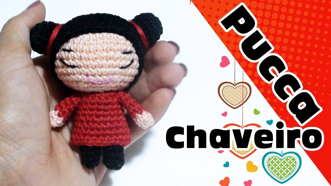 pucca chaveiro amigurumi