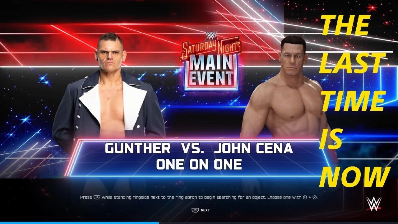 WWE2K25 Gunther VS John Cena, John Cena's FINAL MATCH