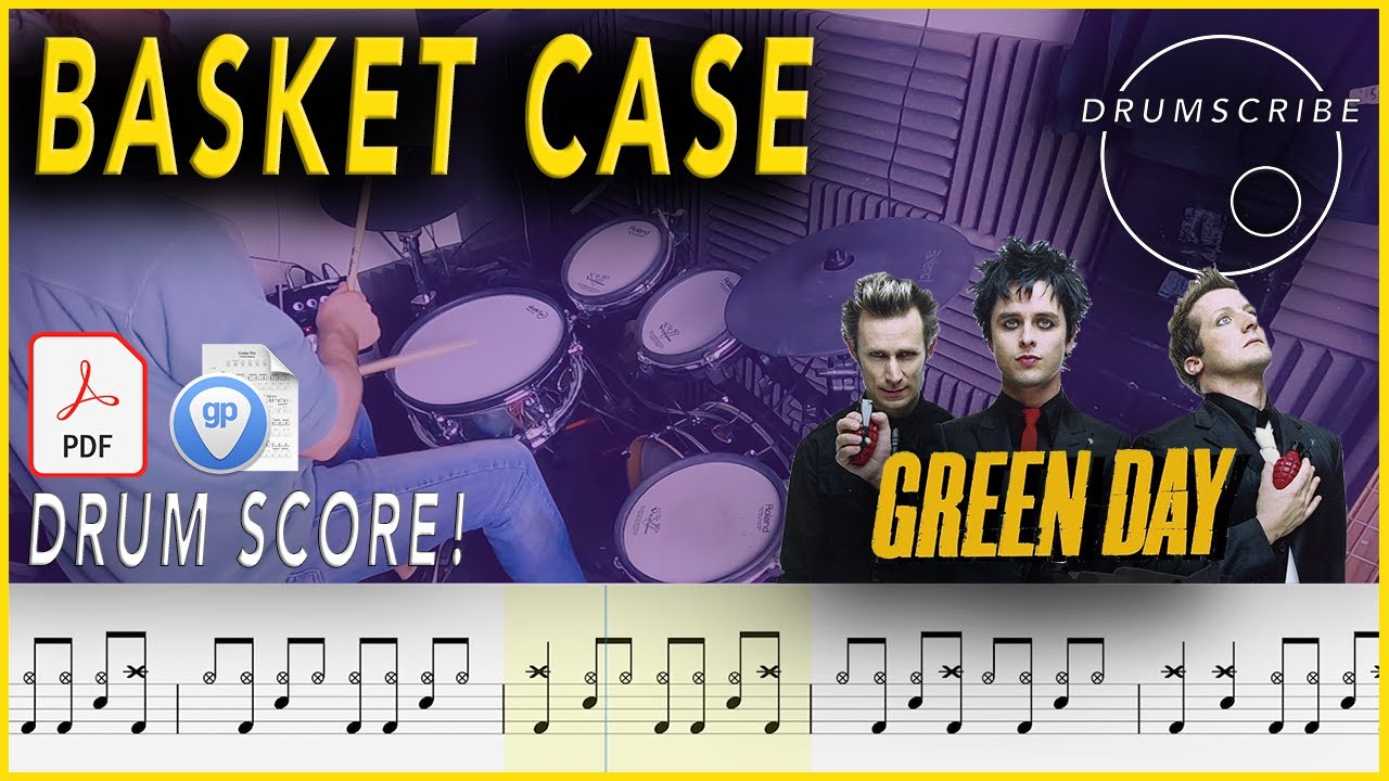 Basket Case - Green Day | Drum SCORE Sheet Music | #81 DRUMSCRIBE